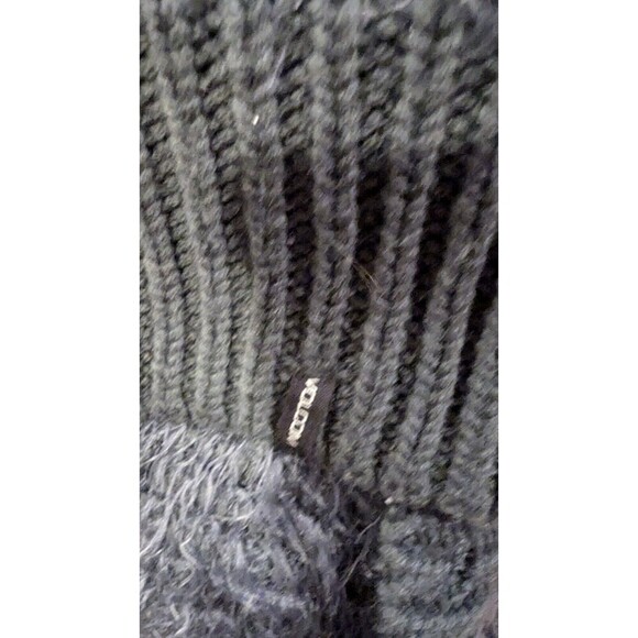 Volcom Grey Hooded Long Line Cardigan SZ 8/10 Fuzzy Comfy Fall Winter Relaxed - Picture 5 of 6